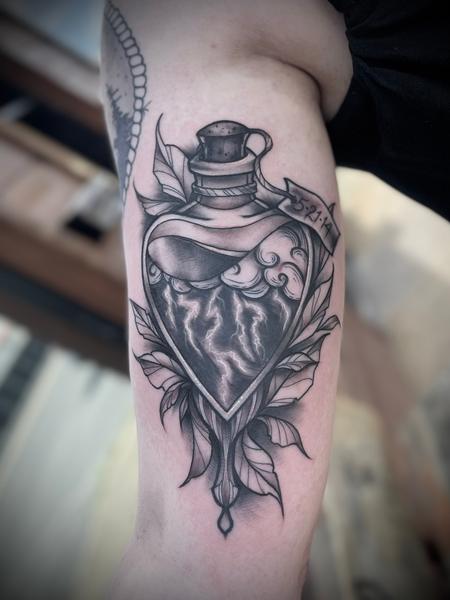 Tattoos - Glass heart tattoo - 145849